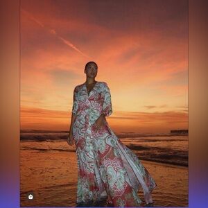 ANDREA IYAMAH Gamba Abstract Mushroom Robe